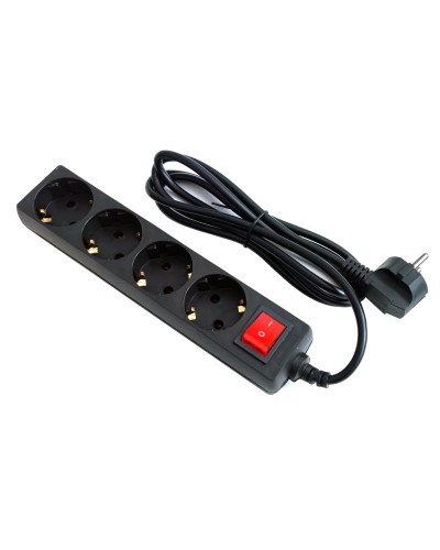 SP4B-218. Сетевой фильтр 4 розетки, 1,8м черный. 5bites в Миассе