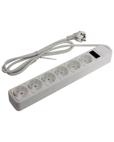 SP6W-118. Сетевой фильтр 6 розеток, 1.8м, белый. 5bites в Миассе