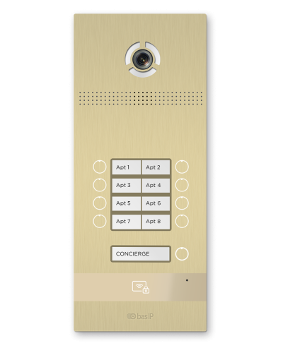 BI-08FB GOLD. Вызывная панель IP-домофона. BAS-IP в Миассе