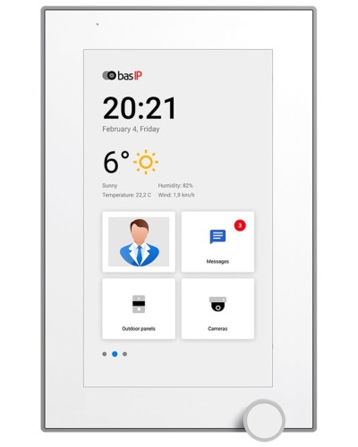 AZ-07L WHITE. Монитор IP-видеодомофона цветной. BAS-IP в Миассе