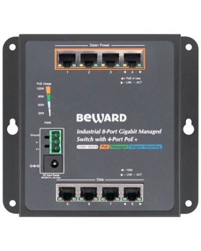 STWP-08HP4. Коммутатор 8-портовый. Beward в Миассе