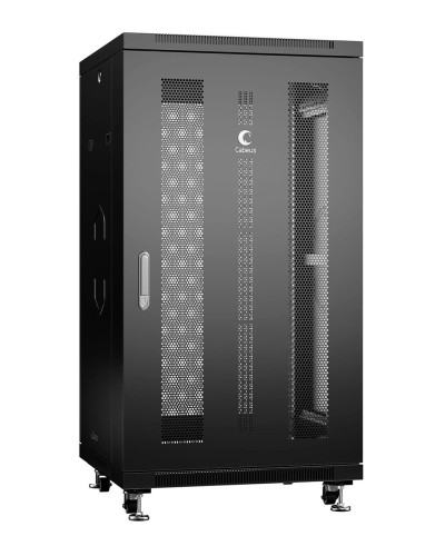 ND-05C-22U60/80-BK (8563c). Шкаф телекоммуникационный 19 напольный 22U. CABEUS в Миассе
