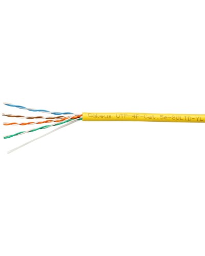 UTP-4P-Cat.5e-SOLID-YL (7251c). Кабель «витая пара» (LAN) для структурированных систем связи. CABEUS в Миассе