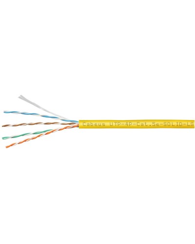 UTP-4P-Cat.5e-SOLID-LSZH-YL (9780c). Кабель «витая пара» (LAN) для структурированных систем связи. CABEUS в Миассе
