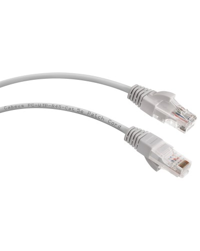 PC-UTP-RJ45-Cat.5e-1.5m-LSZH (8864c), серый. Патч-корд медный. CABEUS в Миассе