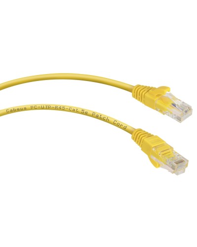 PC-UTP-RJ45-Cat.5e-5m-YL (7688c), желтый. Патч-корд медный. CABEUS в Миассе