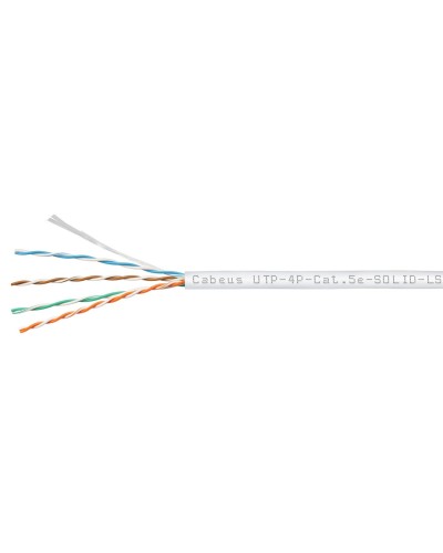 UTP-4P-Cat.5e-SOLID-LSZH-WH (9782c). Кабель «витая пара» (LAN) для структурированных систем связи. CABEUS в Миассе