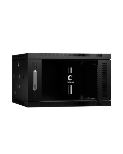 SH-05F-6U60/45-BK (8598c). Шкаф телекоммуникационный 19 настенный 6U. CABEUS в Миассе