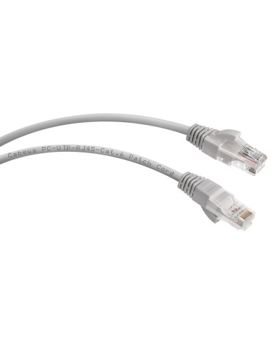 PC-UTP-RJ45-Cat.6-0.3m (7272c), серый. Патч-корд медный. CABEUS в Миассе