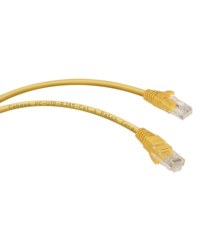 PC-UTP-RJ45-Cat.6-3m-YL (8708c), желтый. Патч-корд медный. CABEUS в Миассе