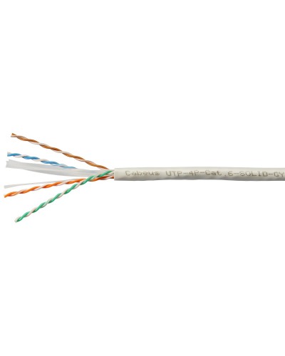 UTP-4P-Cat.6-SOLID-GY (7178c). Кабель «витая пара» (LAN) для структурированных систем связи. CABEUS в Миассе