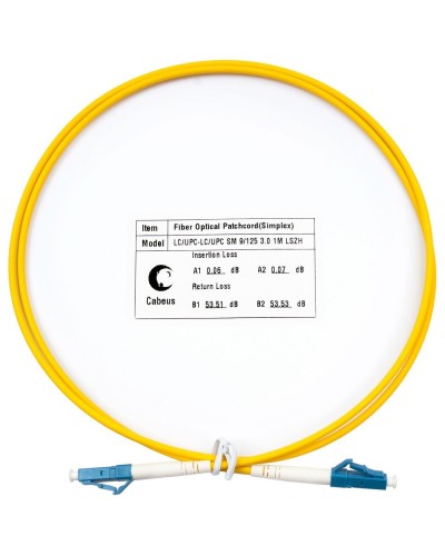 FOP(s)-9-LC-LC-0,5m (8807c). Патч-корд оптический. CABEUS в Миассе