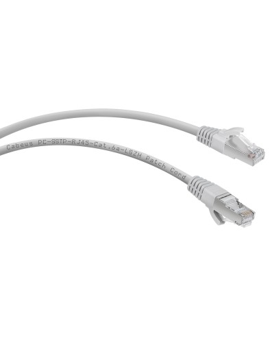 PC-SSTP-RJ45-Cat.6a-10m-LSZH (7906c), серый. Патч-корд медный. CABEUS в Миассе