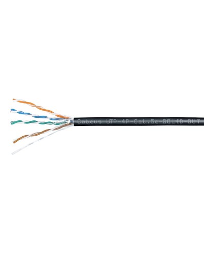 UTP-4P-Cat.5e-SOLID-OUT-LSZH-UV (7172c). Кабель «витая пара» (LAN) для структурированных систем связи. CABEUS в Миассе