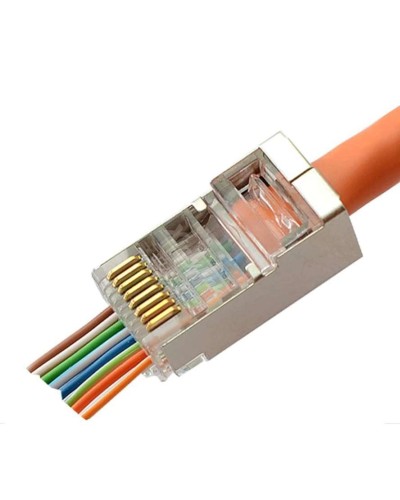 8P8C-SH-C6-FC (100 шт) (10797c). Разъем RJ-45. CABEUS в Миассе
