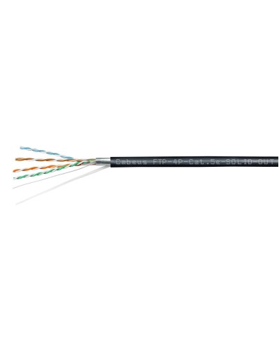 FTP-4P-Cat.5e-SOLID-OUT-LSZH-UV-100 (7176c-5). Кабель «витая пара» (LAN) для структурированных систем связи. CABEUS в Миассе