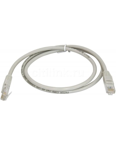 PC-UTP-RJ45-Cat.5e-0.3m (7209c), серый. Патч-корд медный. CABEUS в Миассе