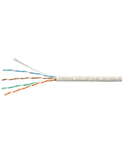 UTP-4P-Cat.5e-SOLID-LSZH-GY-LIGHT (9996c). Кабель «витая пара» (LAN) для структурированных систем связи. CABEUS в Миассе