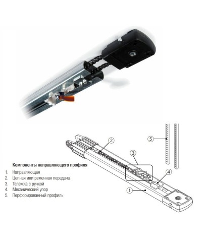 CAME V0682. Профиль направляющий. CAME в Миассе