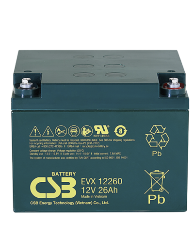 CSB EVX 12260. Аккумулятор герметичный свинцово-кислотный. CSB в Миассе