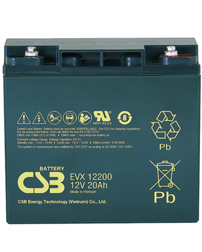 CSB EVX 12200. Аккумулятор герметичный свинцово-кислотный. CSB в Миассе