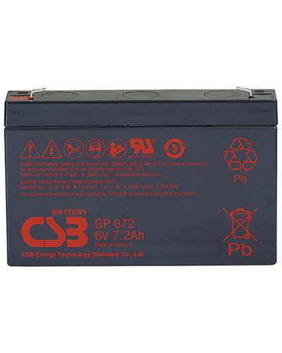 CSB GP 672. Аккумулятор герметичный свинцово-кислотный. CSB в Миассе