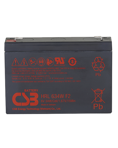 CSB HRL 634W FR. Аккумулятор герметичный свинцово-кислотный. CSB в Миассе