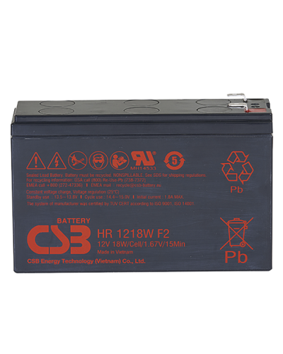 CSB HR 1218W. Аккумулятор герметичный свинцово-кислотный. CSB в Миассе