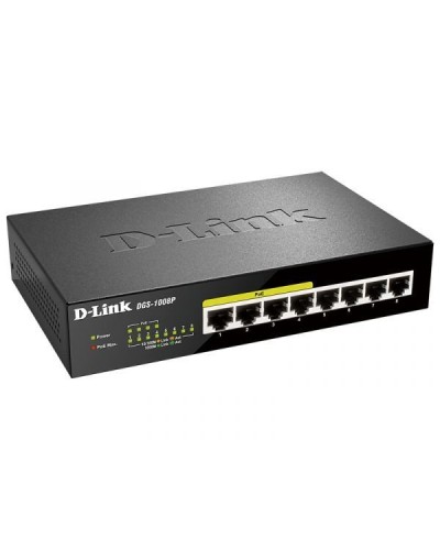 DGS-1008P/E1A. Коммутатор. D-Link в Миассе