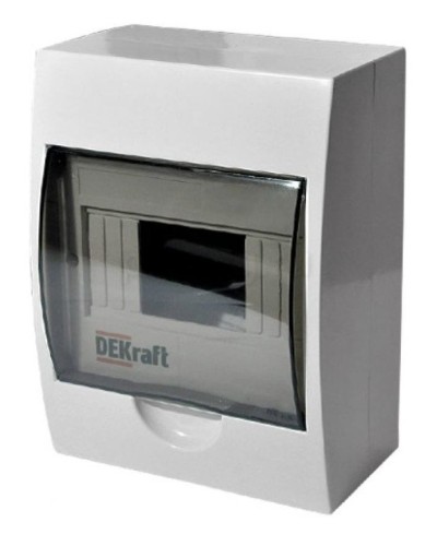 ЩРН-П-8 IP41 настенный (31010DEK). Щиток модульный с прозрачной дверцей. DEKraft в Миассе