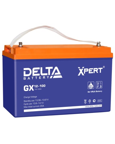 Delta GX 12-100. Аккумулятор герметичный свинцово-кислотный. Delta в Миассе