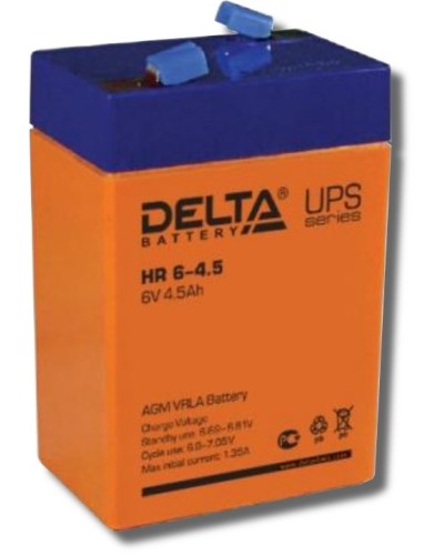 Delta HR 6-4.5. Аккумулятор герметичный свинцово-кислотный. Delta в Миассе