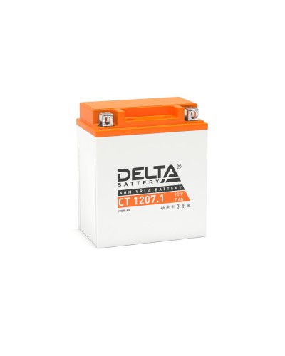 Delta CT 1207.1. Аккумулятор герметичный свинцово-кислотный стартерный. Delta в Миассе