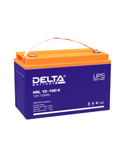 Delta HRL 12-100 X. Аккумулятор герметичный свинцово-кислотный. Delta в Миассе