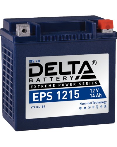 Delta EPS 1215. Аккумулятор герметичный свинцово-кислотный стартерный. Delta в Миассе