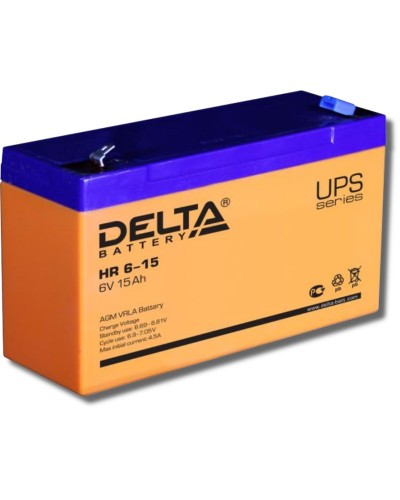 Delta HR 6-15. Аккумулятор герметичный свинцово-кислотный. Delta в Миассе