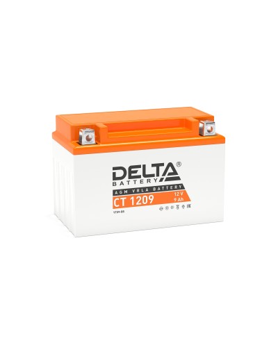 Delta CT 1209. Аккумулятор герметичный свинцово-кислотный стартерный. Delta в Миассе
