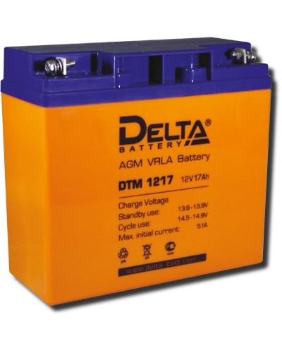 Delta DTM 1217. Аккумулятор герметичный свинцово-кислотный. Delta в Миассе