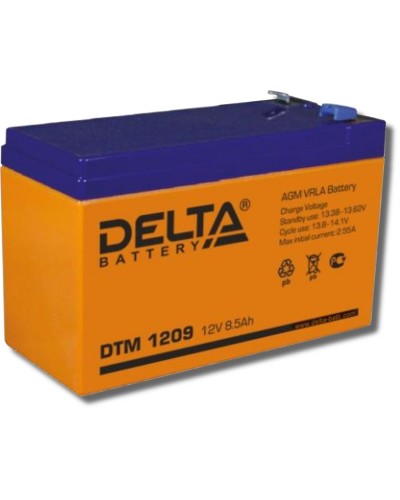 Delta DTM 1209. Аккумулятор герметичный свинцово-кислотный. Delta в Миассе