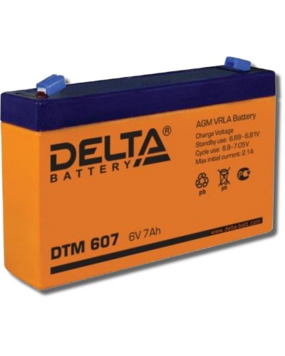 Delta DTM 607. Аккумулятор герметичный свинцово-кислотный. Delta в Миассе