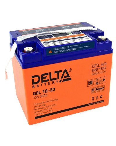 Delta GEL 12-33. Аккумулятор герметичный свинцово-кислотный. Delta в Миассе