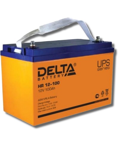 Delta HR 12-100. Аккумулятор герметичный свинцово-кислотный. Delta в Миассе