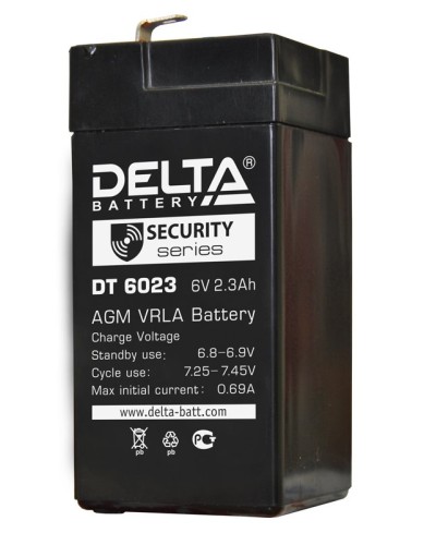 Delta DT 6023 (75мм). Аккумулятор герметичный свинцово-кислотный. Delta в Миассе