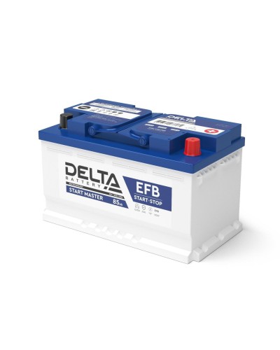Delta START MASTER EFB 1285 (85 Ah). Аккумулятор автомобильный герметичный свинцово-кислотный. Delta в Миассе