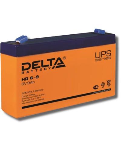 Delta HR 6-9. Аккумулятор герметичный свинцово-кислотный. Delta в Миассе