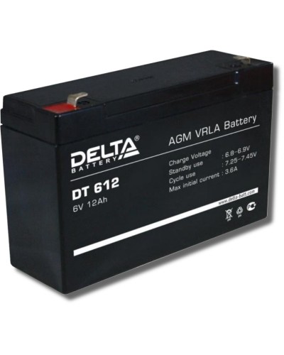 Delta DT 612. Аккумулятор герметичный свинцово-кислотный. Delta в Миассе