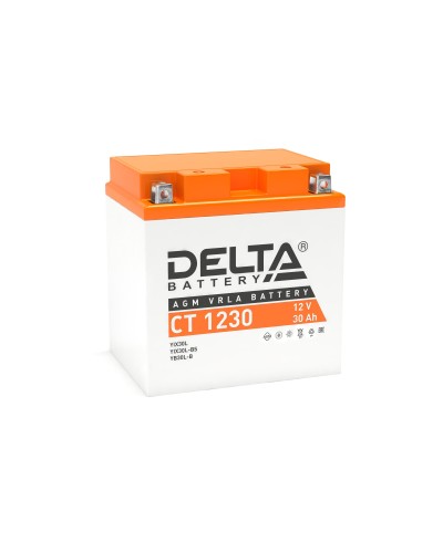Delta CT 1230. Аккумулятор герметичный свинцово-кислотный стартерный. Delta в Миассе