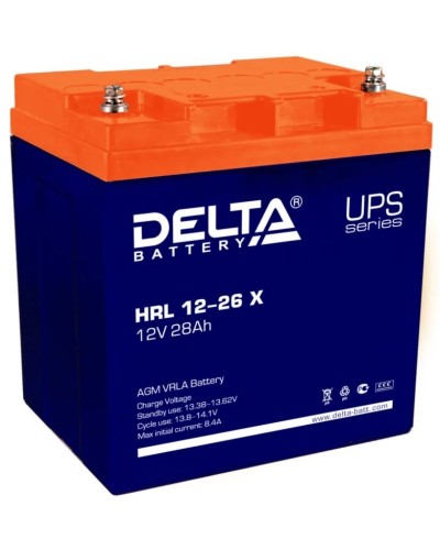 Delta HRL 12-26 X. Аккумулятор герметичный свинцово-кислотный. Delta в Миассе