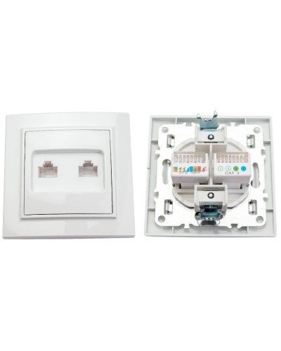 Минск Розетка RJ-45+Phone СП (ERK00-135-10). Розетка RJ-45+Phone СП. EKF в Миассе