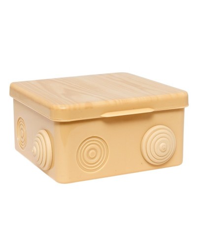 КМР-030-014 с крышкой (100х100х55) светлое дерево IP54 (plc-kmr-030-014-s). Коробка распределительная. EKF в Миассе
